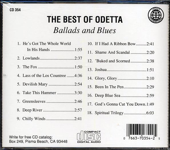 Odetta - The Best Of Odetta: Ballads And Blues (CD)
