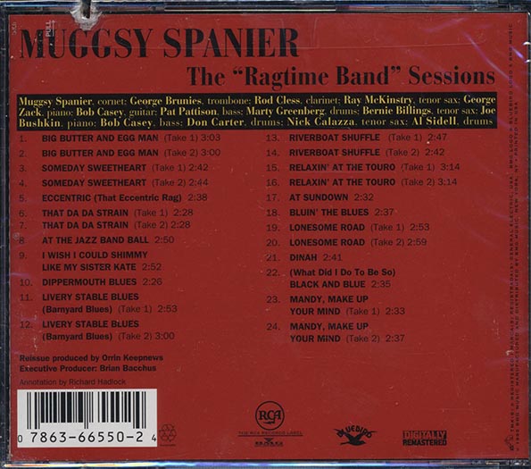 Muggsy Spanier's Ragtime Band - The Ragtime Band Sessions (CD)