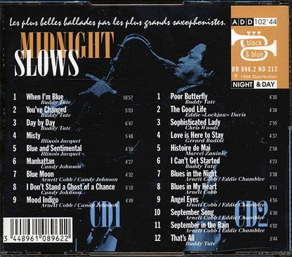 Buddy Tate, Illinois Jacquet, Arnett Cobb, Etc. - Midnight Slows: The Definitive Black & Blue Sessions (2xCD) (CD)