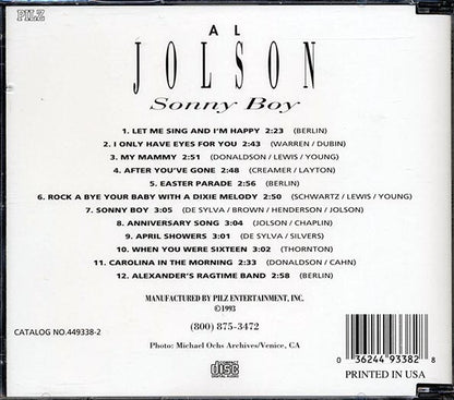 Al Jolson - Sonny Boy (CD)