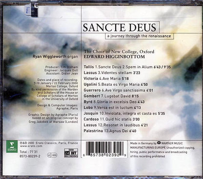 Edward Higginbottom, The Choir Of New College Oxford - Sancte Deus: Journey Through The Renaissance (CD)