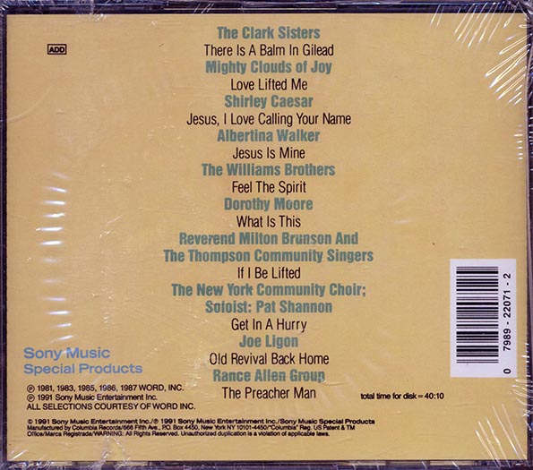 The Clark Sisters, Albertina Walker, Shirley Caesar, Etc. - Feel The Spirit (CD)