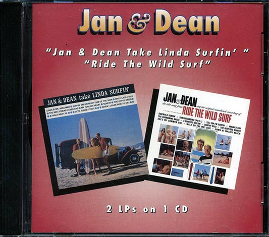 Jan & Dean - Jan & Dean Take Linda Surfin' + Ride The Wild Surf (2 albums on 1 CD) (CD)