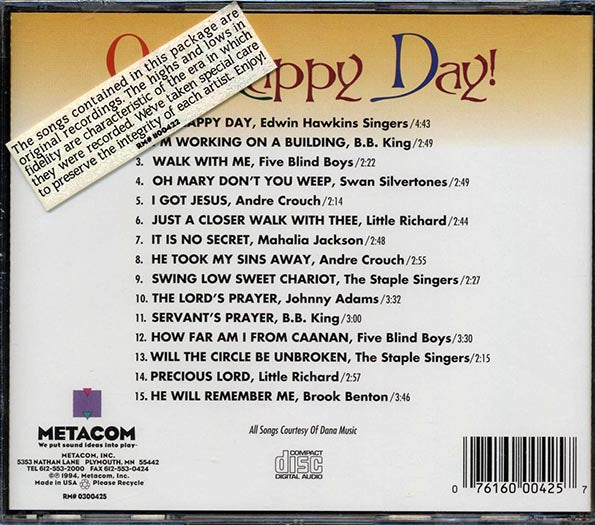 BB King, Andre Crouch, Little Richard, Etc. - Oh Happy Day (CD)