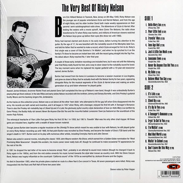Ricky Nelson - The Very Best Of Ricky Nelson (LP)