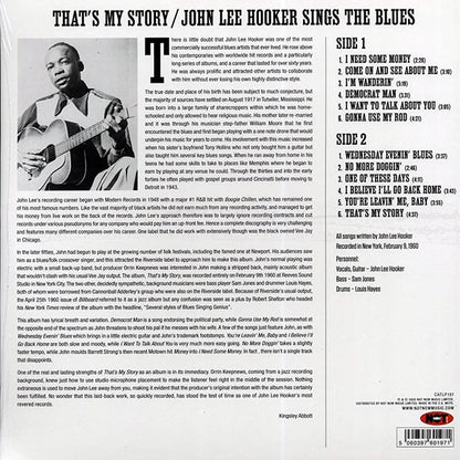 John Lee Hooker - That's My Story: John Lee Hooker Sings The Blues (LP) - PureSound Records