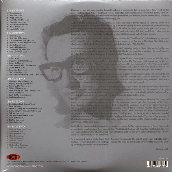 Buddy Holly - The Platinum Collection (50 tracks) (3xLP) (LP) - PureSound Records
