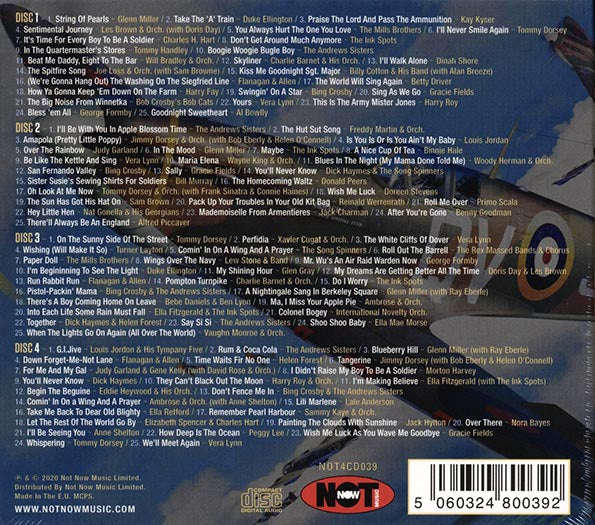 Glenn Miller, Les Brown, Duke Ellington, Mills Brothers, Kay Kyser, Etc. - 100 Wartime Memories (100 tracks) (4xCD) (CD)