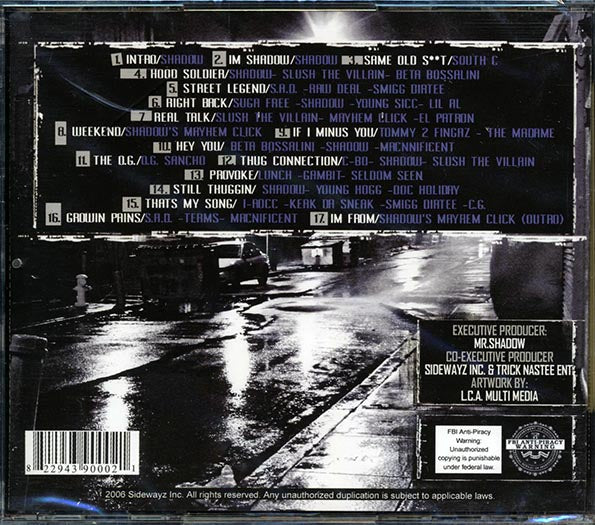 Mr. Shadow, South C, Slush The Villain, Etc. - Mr. Shadow's Thug Connection (CD)