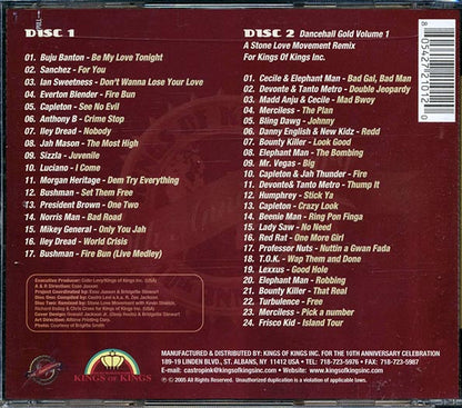 Prezident Brown, Buju Banton, Capleton, Bushman, Beenie Man, Etc. - Dancehall Gold Volume 1 + Stone Love Mix CD (41 tracks) (CD)