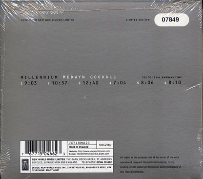 Medwyn Goodall - Millennium (CD)