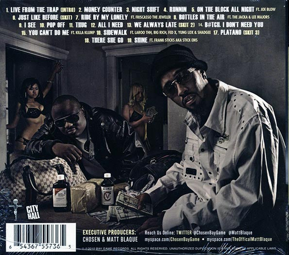 Chosen & Matt Blaque - Live From The Trap: Duffle Bag Music (CD)