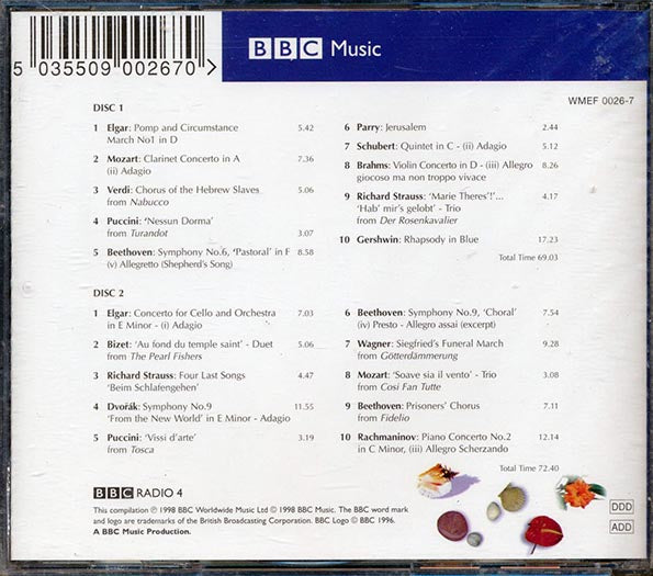 Elgar, Mozart, Verdi, Shubert, Etc. - Desert Island Discs: Sue Lawley Celebrates 10 Years Of Castaways' Choice (CD)