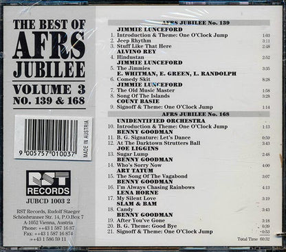 Benny Goodman, Jimmie Lunceford, Lena Horne, Etc. - The Best Of AFRS Jubilee Volume 3 No. 139 And 168 (CD)