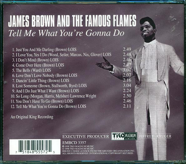 James Brown & The Famous Flames - Tell Me What You're Gonna Do (CD)