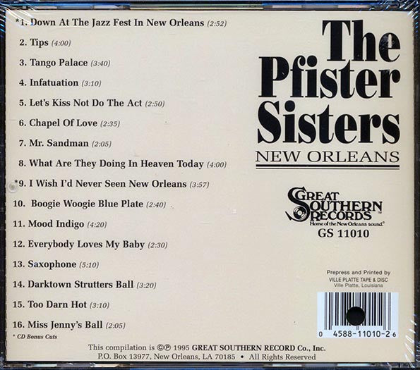 The Pfister Sisters - New Orleans (CD)