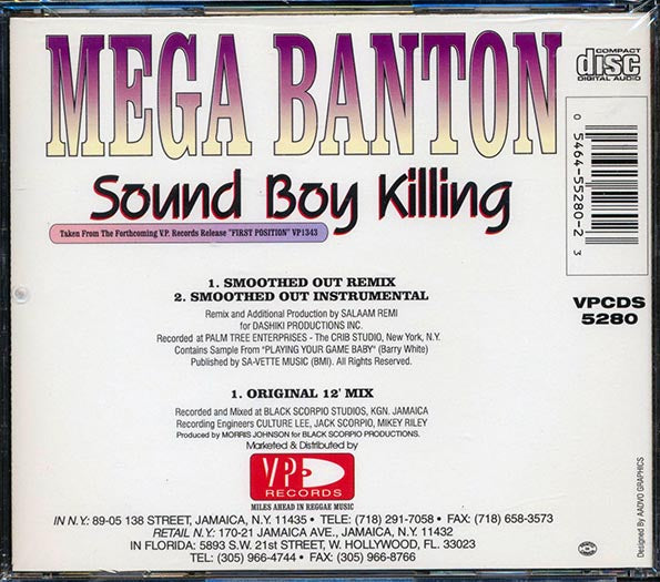 Mega Banton - Sound Boy Killing (CD)