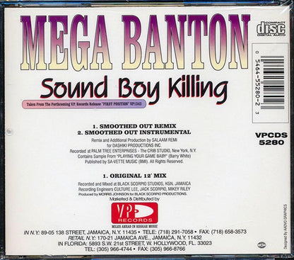 Mega Banton - Sound Boy Killing (CD)