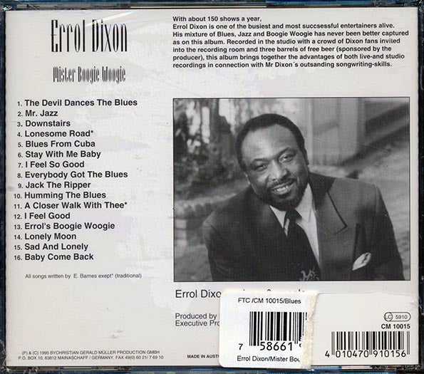 Errol Dixon - Mister Boogie Woogie (CD)
