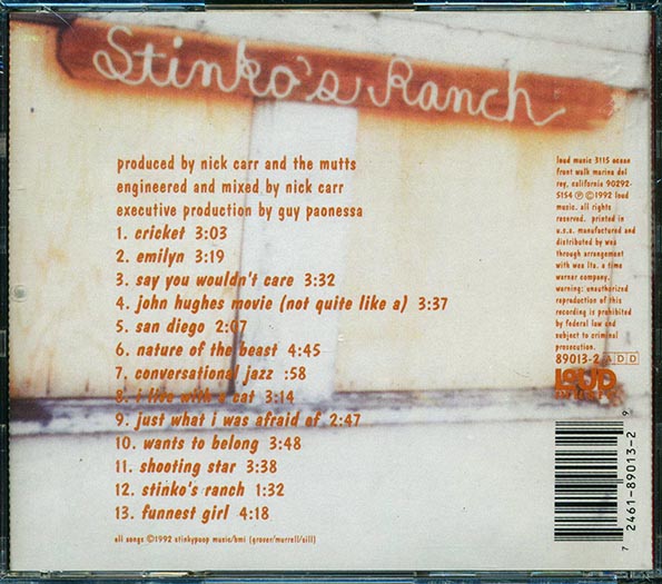 The Mutts - Stinko's Ranch (CD)