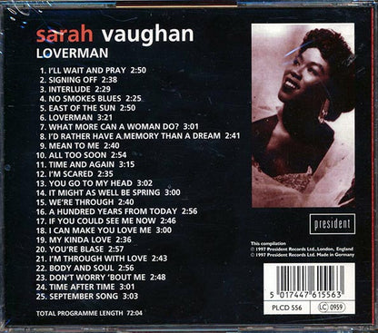 Sarah Vaughan - Loverman (CD)