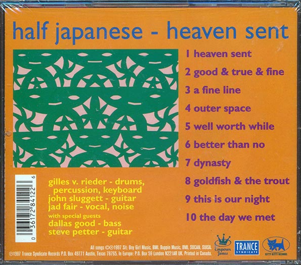 Half Japanese - Heaven Sent (CD)