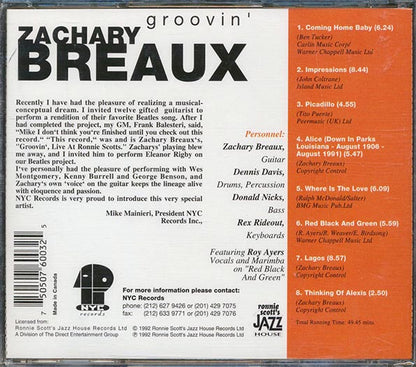 Zachary Breaux - Groovin' (CD)