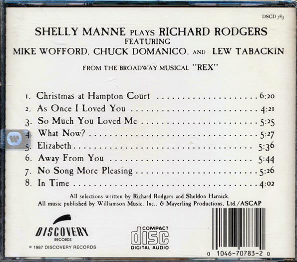 Shelly Manne - Plays Richard Rodgers (CD)
