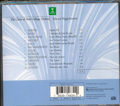 The Choir Of New College Oxford, Edward Higginbottom - Agnus Dei: Music Of Inner Harmony (CD)