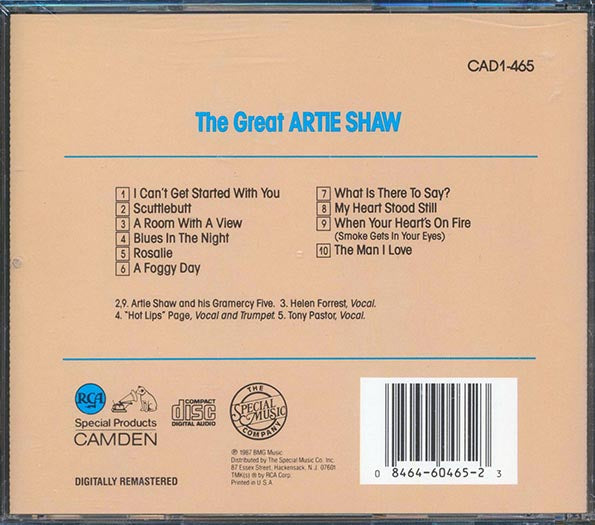 Artie Shaw - The Great Artie Shaw (CD)