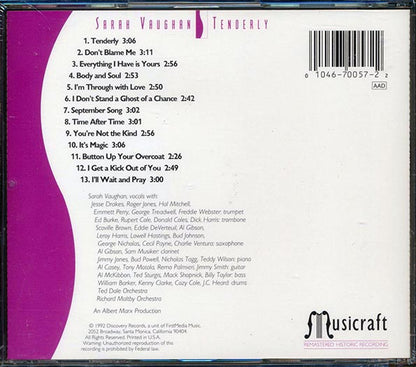 Sarah Vaughan - Tenderly (CD)