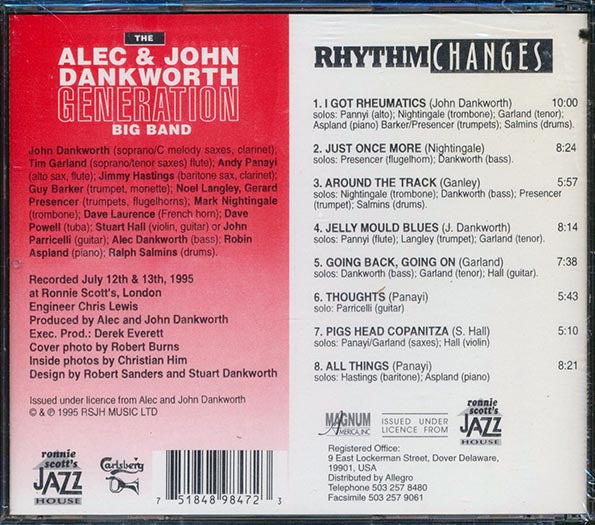 The Alec & John Dankworth Generation Big Band - Rhythm Changes (CD)