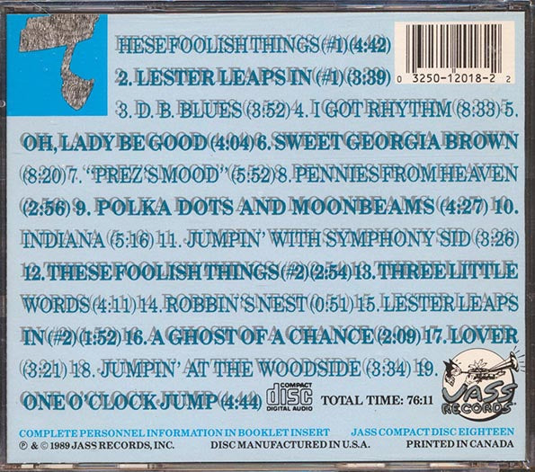 Lester Young - Prez Conferences (CD)