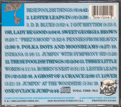 Lester Young - Prez Conferences (CD)