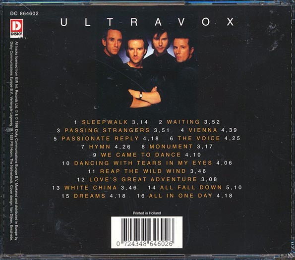 Ultravox - Dancing With Tears In My Eyes (CD)