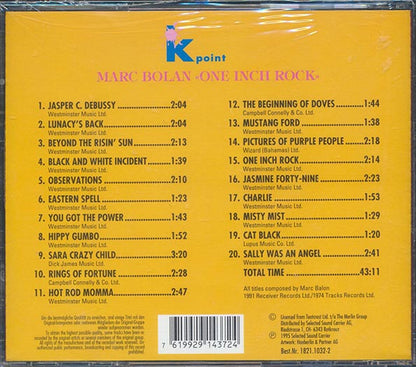 Marc Bolan - One Inch Rock (CD)