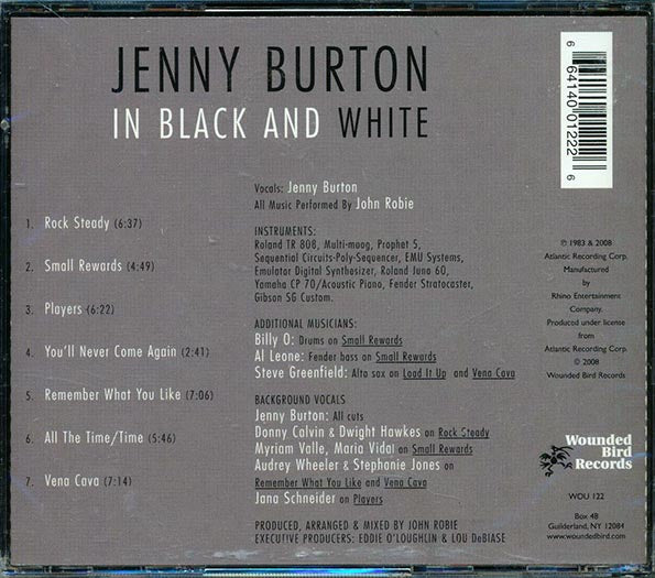 Jenny Burton - In Black And White (CD)