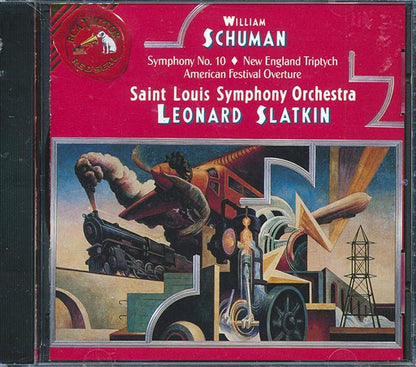 William Schuman, Saint Louis Symphony Orchestra, Leonard Slatkin - Symphony No. 10; New England Triptych; American Festival Overture (CD)