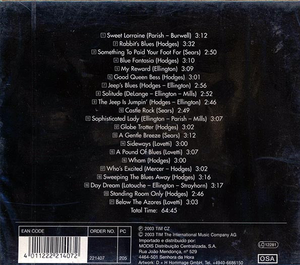 Johnny Hodges - The Best Of Johnny Hodges: Original Hits (CD)