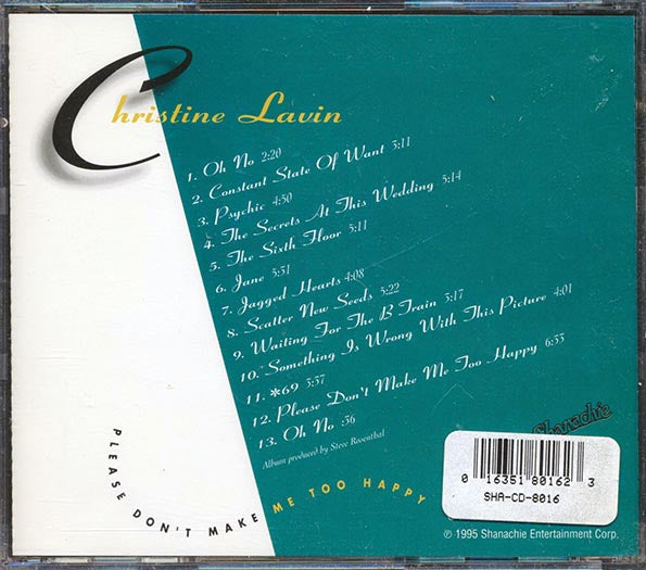 Christine Lavin - Please Don't Make Me Too Happy (CD)