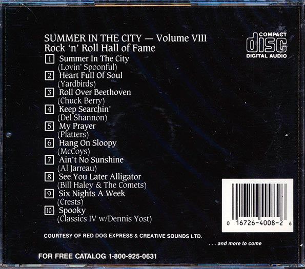 Lovin' Spoonful, The Yardbirds, Chuck Berry, Etc. - Rock N Roll Hall Of Fame Volume 8 (CD)
