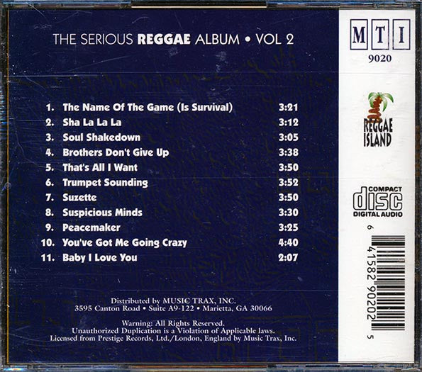 Devon Russell, Sugar Minott, Leonard Dillon, Bob Marley, Etc. - The Serious Reggae Album Volume 2 (CD)