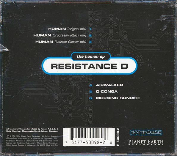 Resistance D - The Human EP (CD)