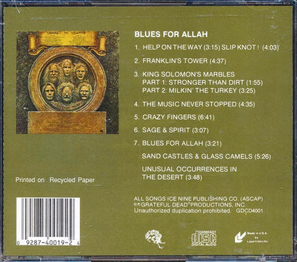 Grateful Dead - Blues For Allah (CD)