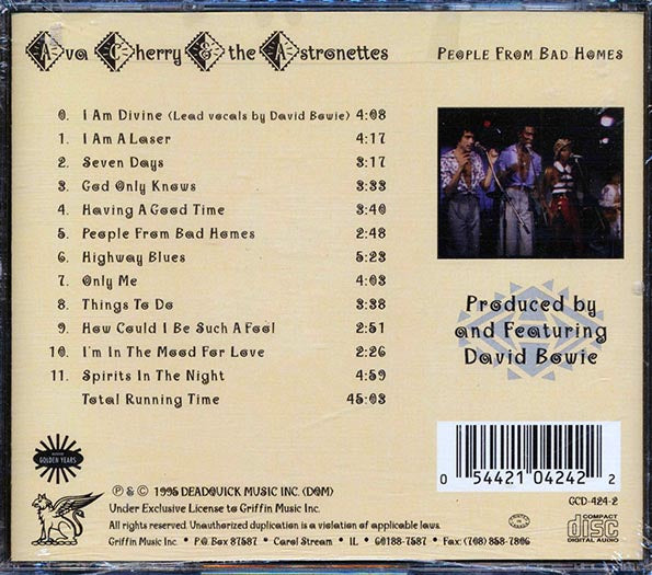 Ava Cherry & The Astronettes - People From Bad Homes (CD)