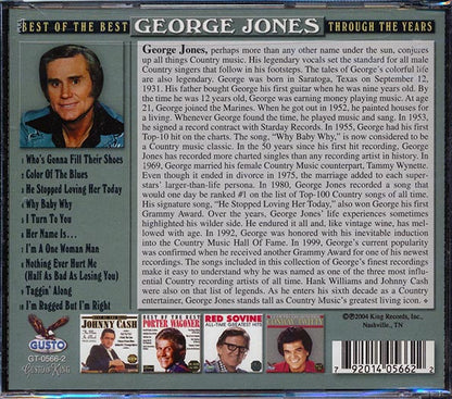 George Jones - Best Of The Best: Through The Years (CD)