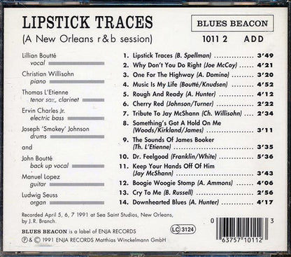 Lillian Boutte, Christian Willisohn - Lipstick Traces: A New Orleans R & B Session (CD)