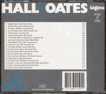 Hall & Oates - First Sessions (CD)