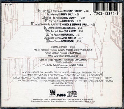 Simple Minds, Wang Chung, Elizabeth Daily, Etc. - The Breakfast Club: Original Motion Picture Soundtrack (CD)