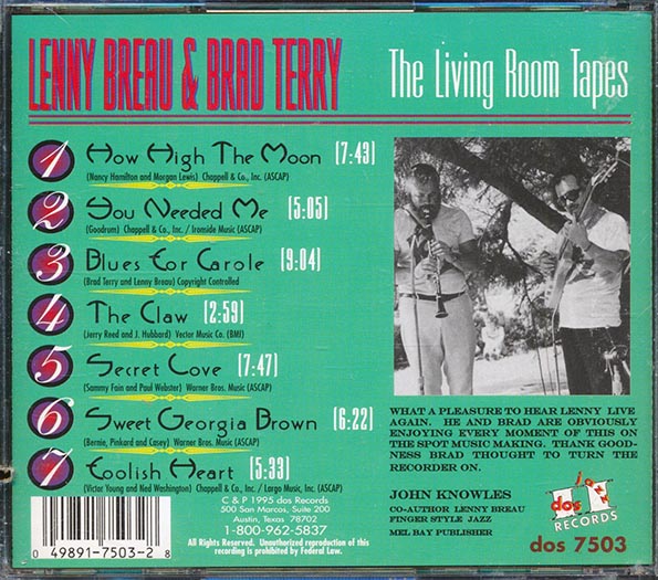 Lenny Breau, Brad Terry - The Living Room Tapes (CD)